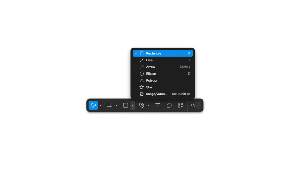 A designer in Figma using a mask to crop a complex blue shape with a simple rectangle frame.